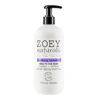 Zoey Naturals Soothing Lavender Head to Toe Wash- 502ml