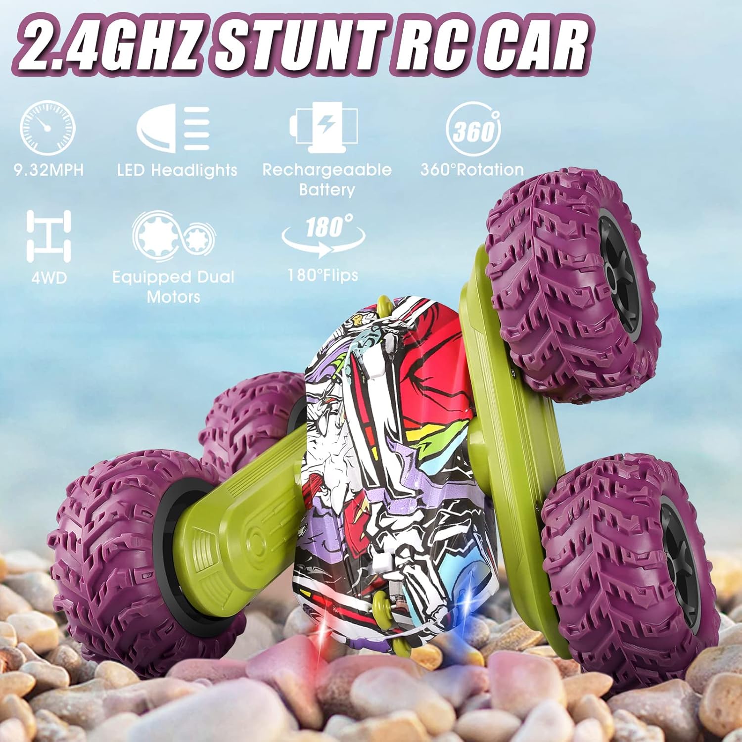 360 Rotating RC Stunt Car