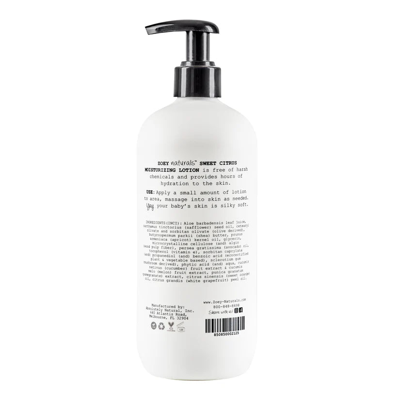 Zoey Naturals Sweet Citrus Moisturizing Lotion- 502ml