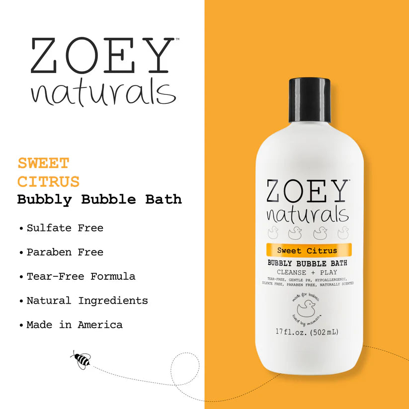 Zoey Naturals Sweet Citrus Bubbly Bubble Bath- 502ml