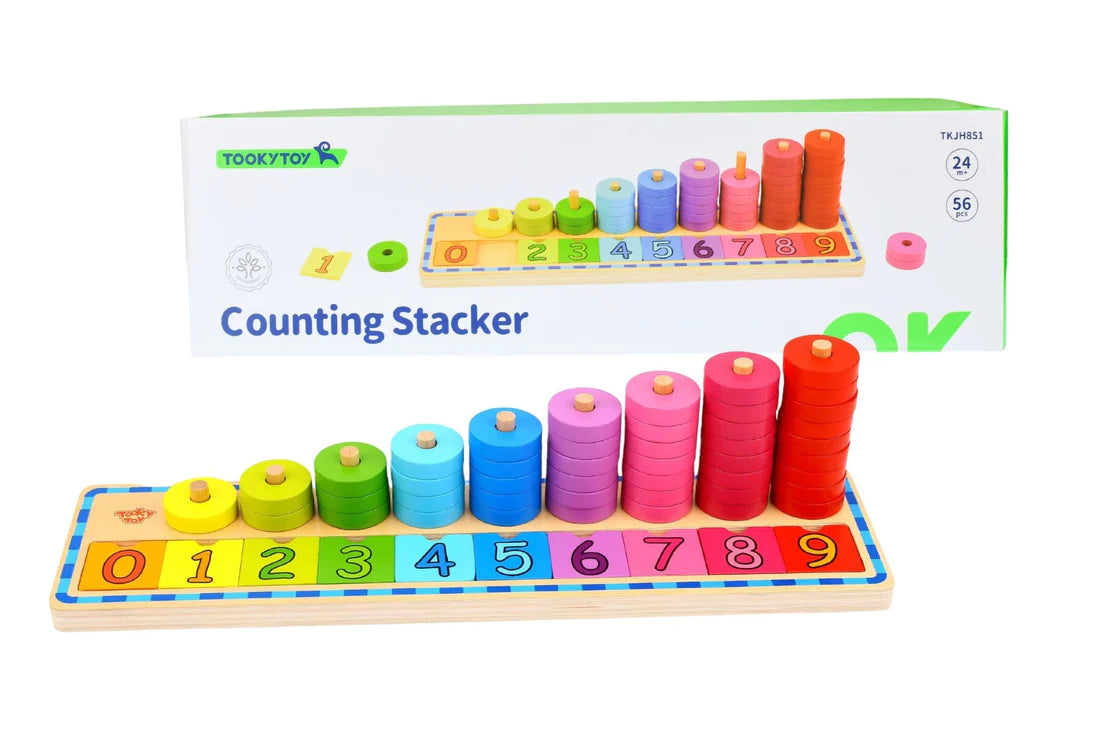 Tooky Toy Counting Stacker 56pcs