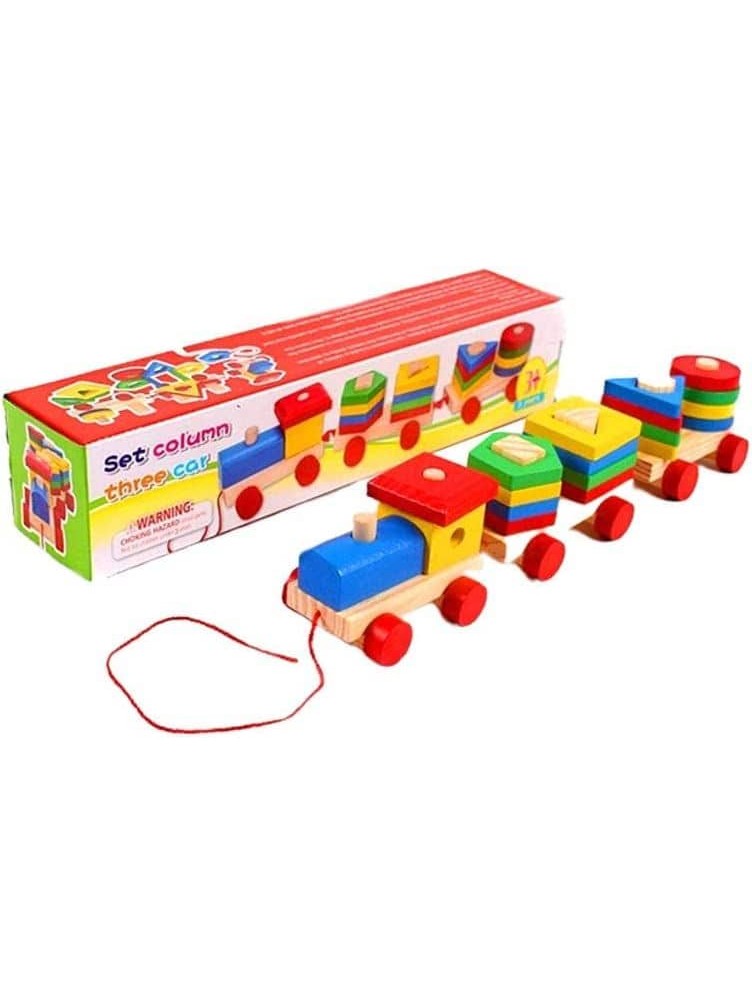 Wooden Shape Sorter Train for ages 36months+