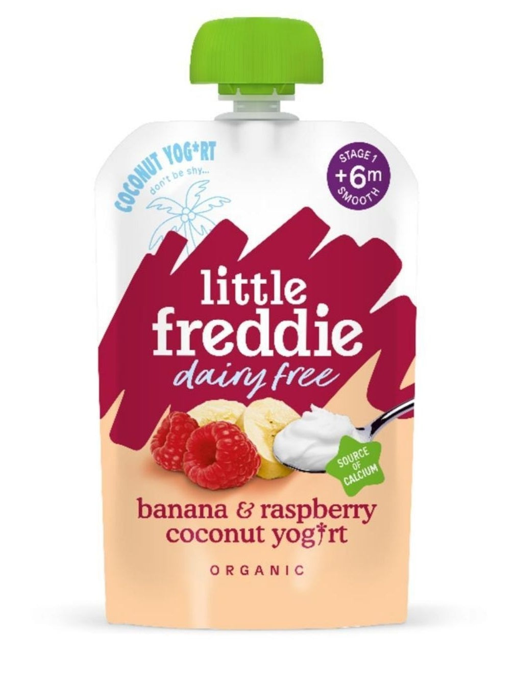 Little Freddie Banana and Raspberry Coconut Yoghurt - 90g