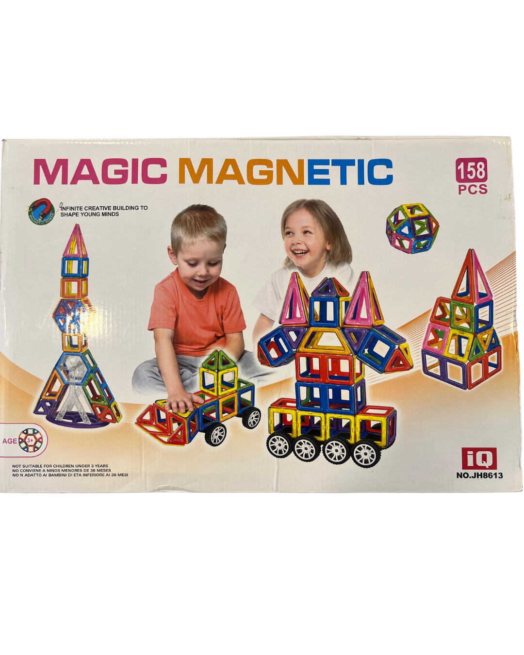 Magnetic Magic Tiles - 158 Pcs