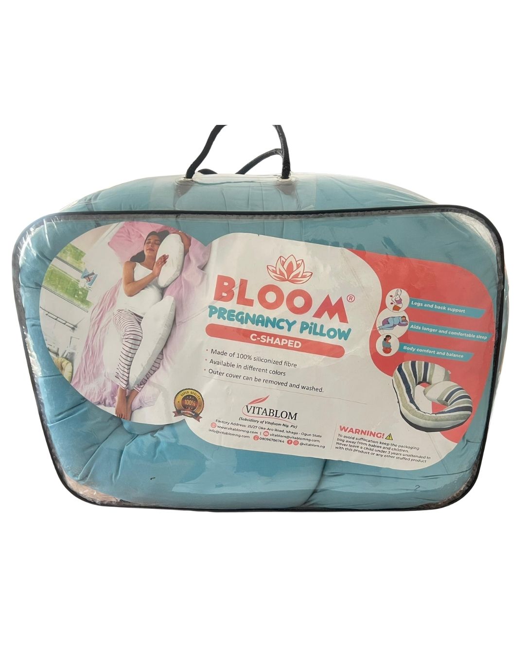 Bloom Pregnancy Pillow Large C-shape