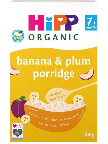 HiPP Organic Banana & Plum Porridge 7+ Months 200g