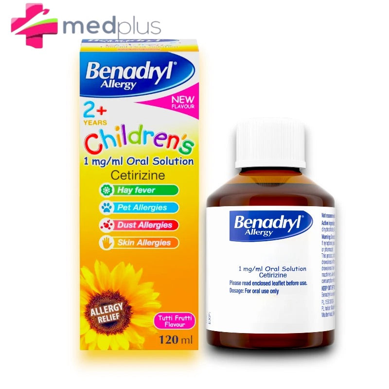 BENADRYL ALLERGY CHILDREN SYR. 120ML 2+