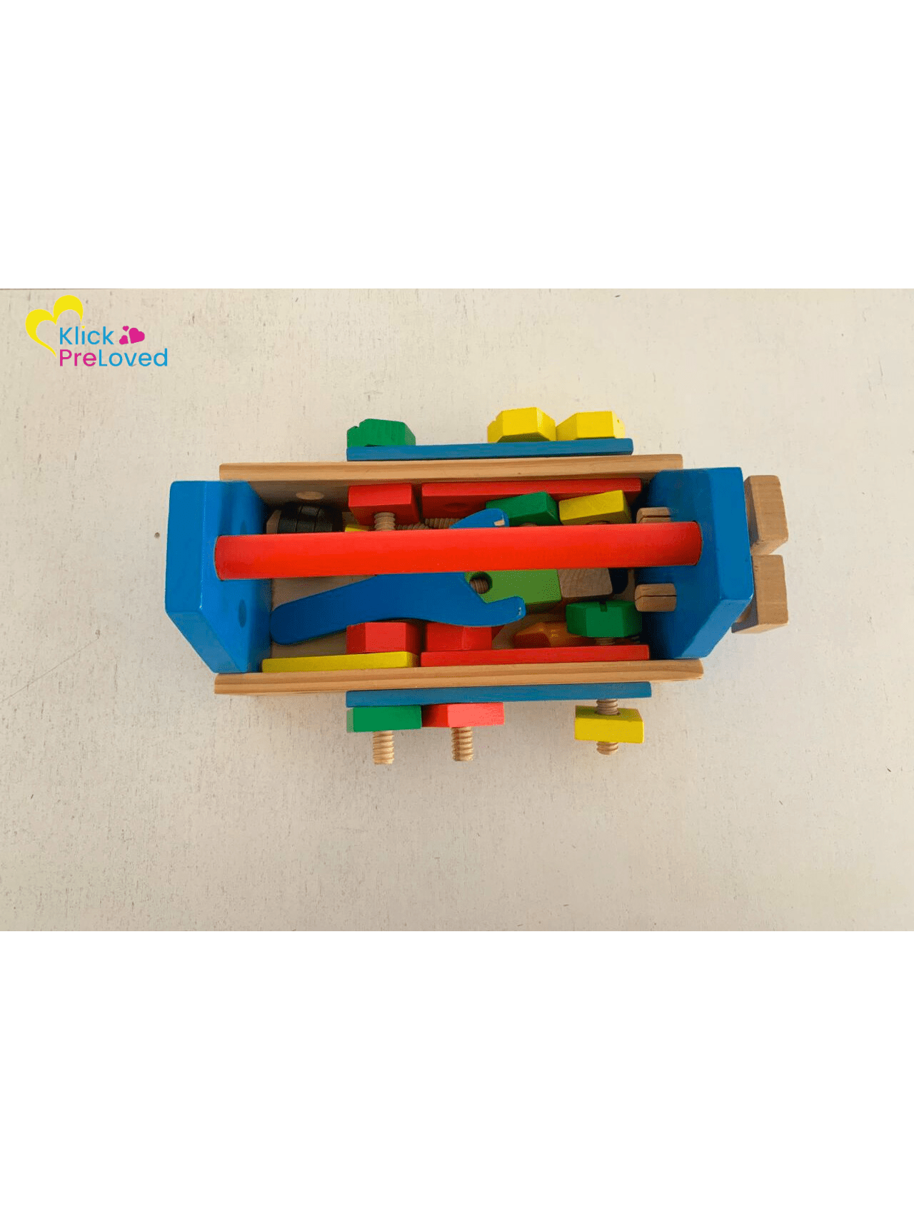 Preloved Melissa and Doug Take-Along Tool Kit Wooden Construction and Building Set (Gently Used)