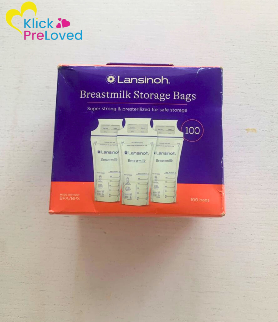 Preloved Lansinoh Brest Milk Storage Bags - 100pcs (Brand New)