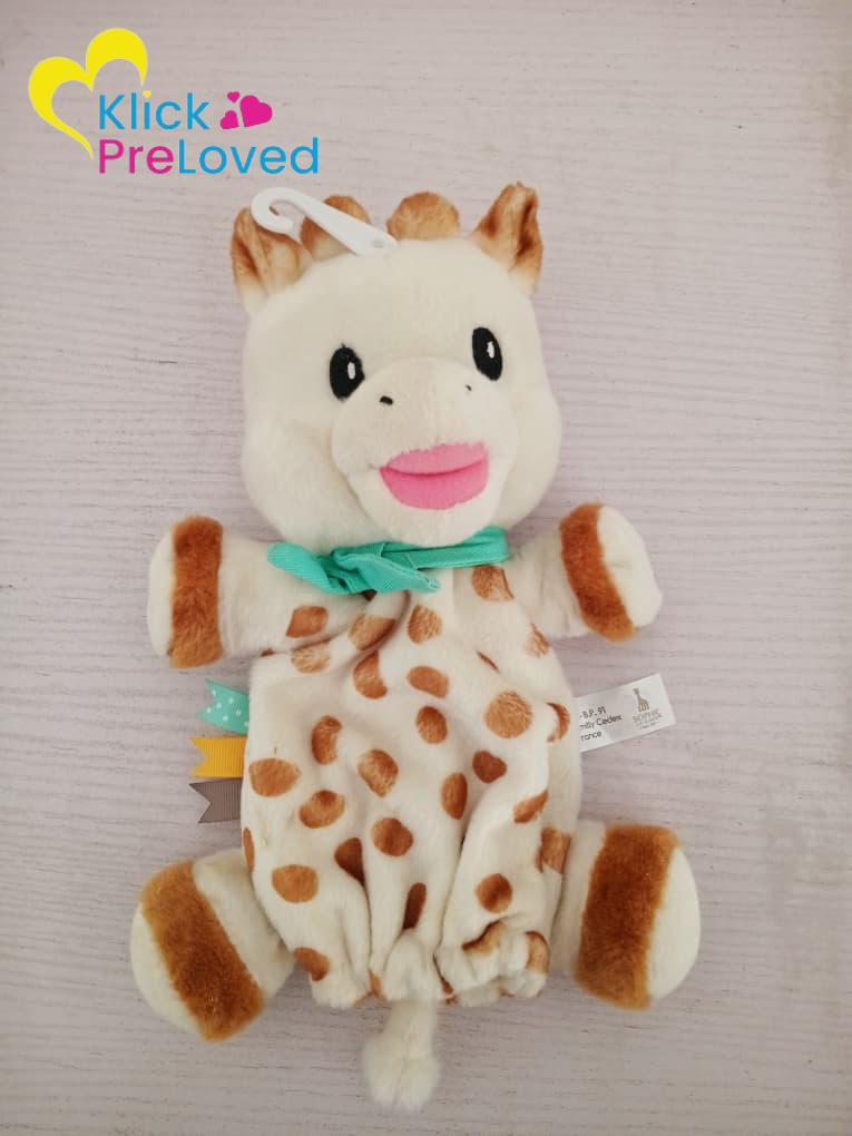 Preloved Sophie the Giraffe Super Soft Puppet Comforter: Gently Used