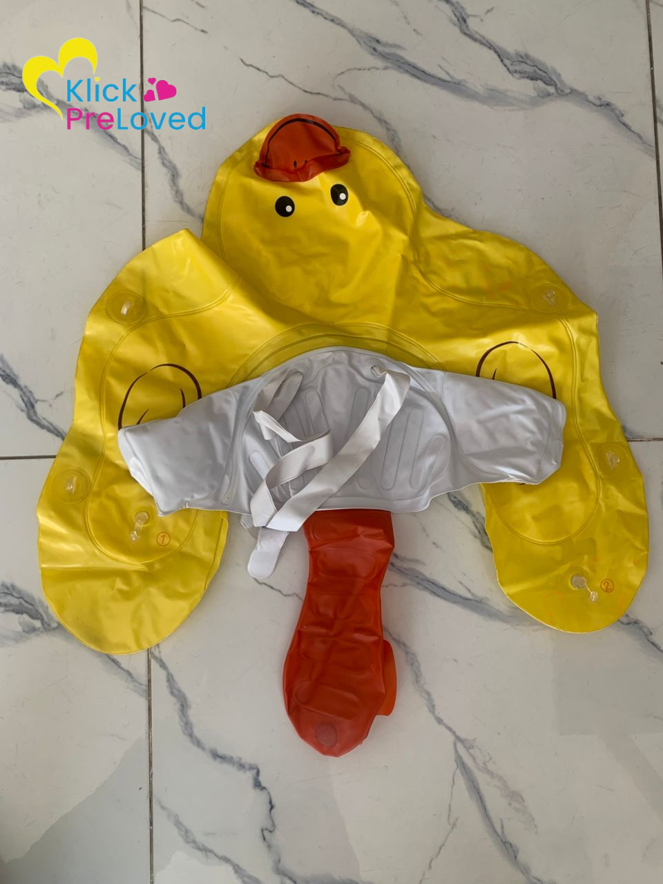 Preloved  Edwekin Duck Swimming Float with Removable Sun Canopy (Gently Used)