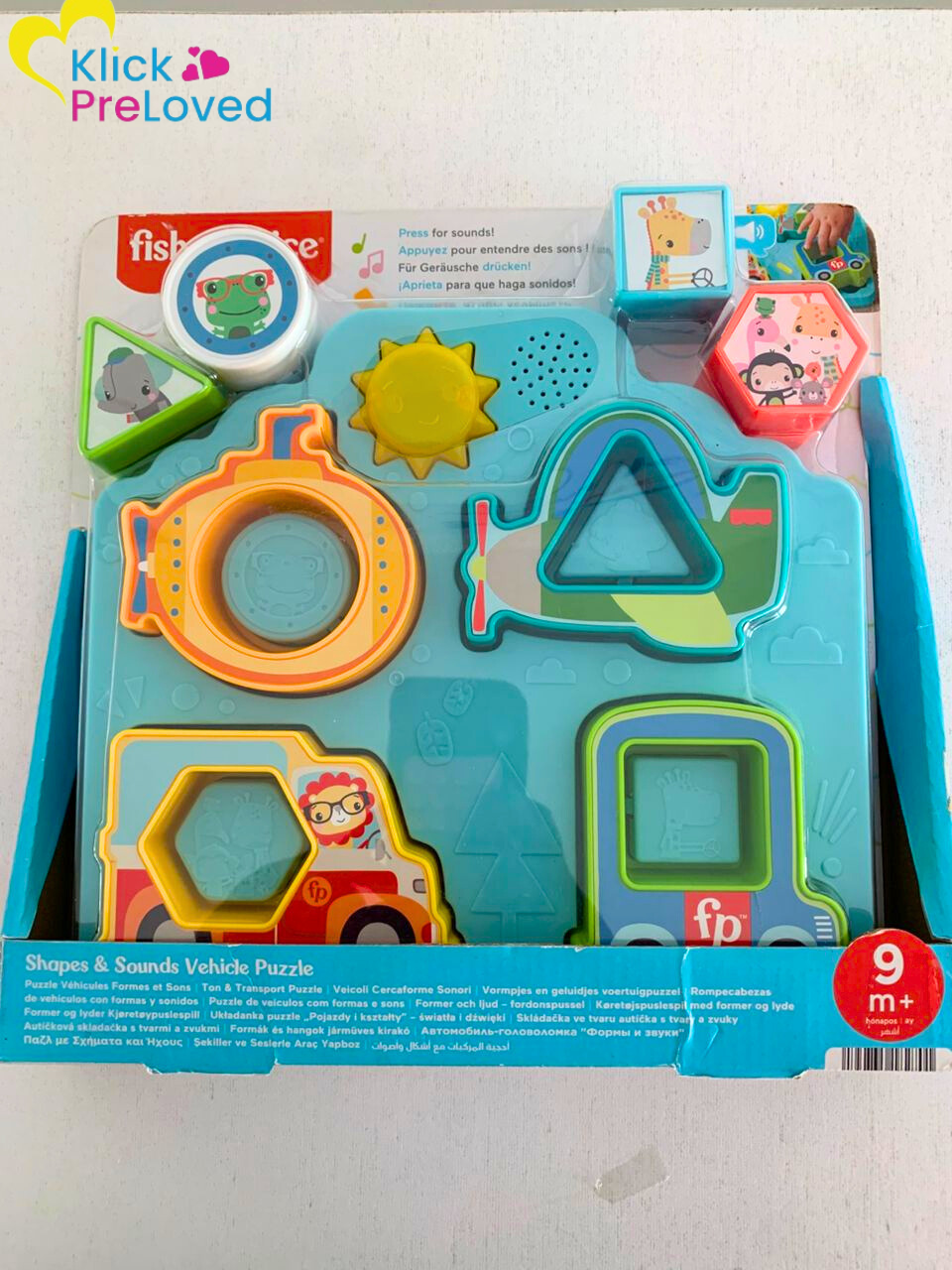Preloved Fisherprice Shapes and Sounds Vehicle Puzzle (Brand New)