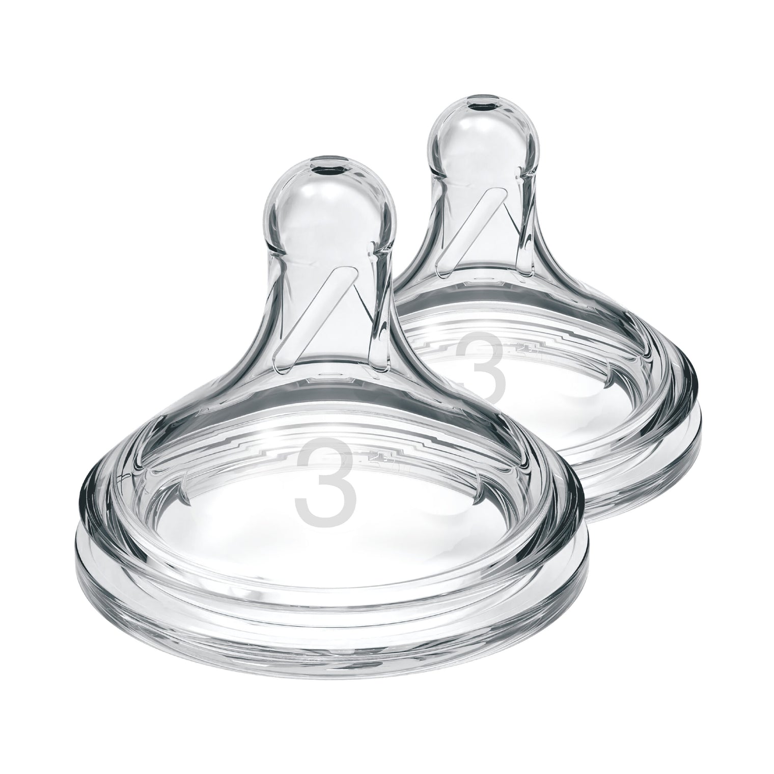 Dr Brown’s Natural Flow® Level 3 Wide-Neck (Medium-Fast Flow) Anti-Colic Teat - 2-Pack (6m+)