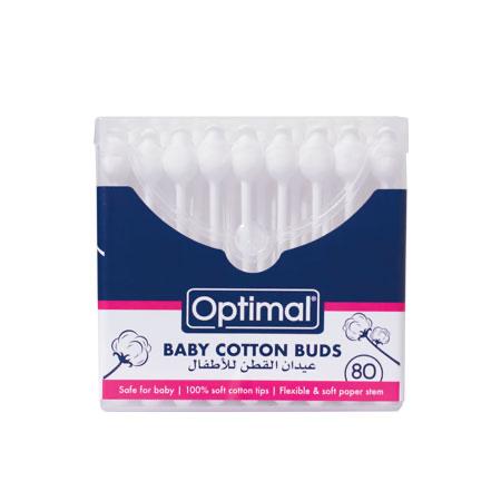 Optimal Baby Cotton Buds - 80 Pcs