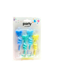Mixed Colors Party Candles - Set of 4  (Available in 2 different packs)