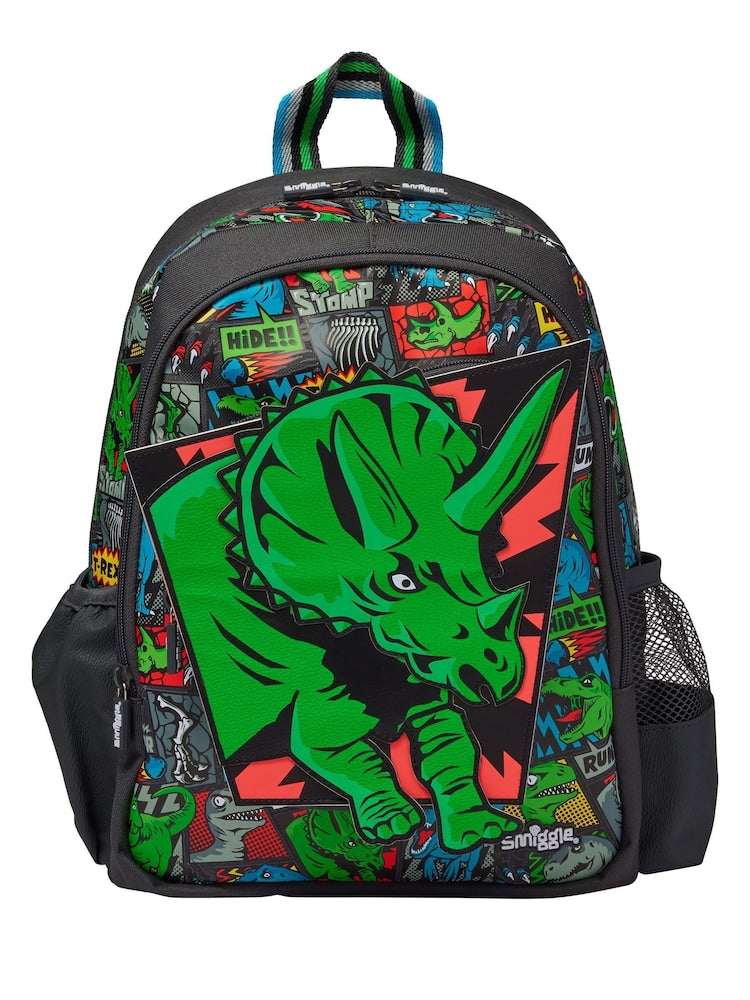 Smiggle Grey Junior Happy Tales character Backpack 14 inches