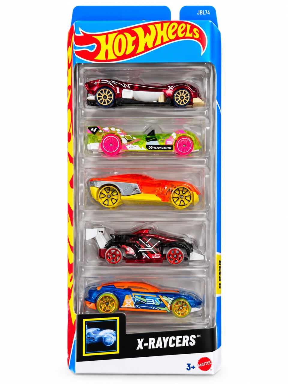 Hot Wheels 1:64 Cars 5 Pack - X-RAYCERS