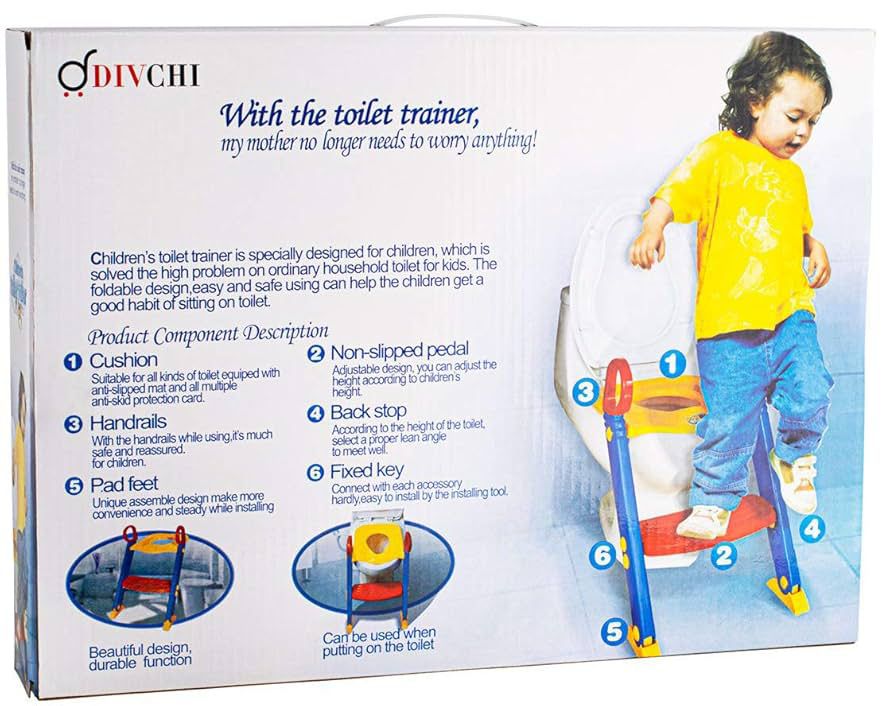 Baby Potty Training Seat with Step Stool Ladder