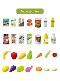 Assorted Market Shopping Trolley Set - 60pcs