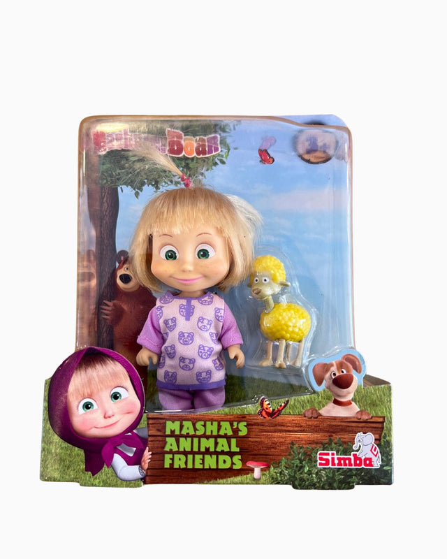 Masha with Her Animal Friends