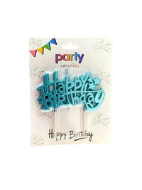 Happy Birthday Shinning Party Candles (Available in 4 different Colors)