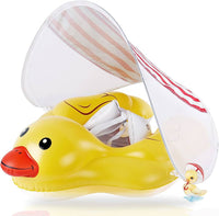 Preloved  Edwekin Duck Swimming Float with Removable Sun Canopy (Gently Used)