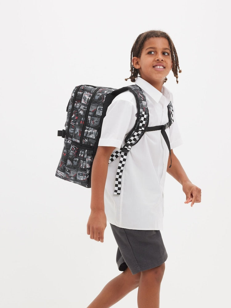 Smiggle Race Car Attach Fold Over Bag 16'