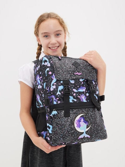 Smiggle Mermaid Attach Fold Over Bag 16"