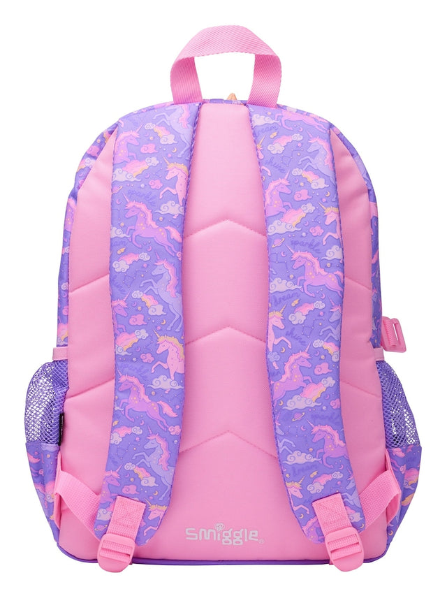 Smiggle Purple Unicorn Backpack 16"