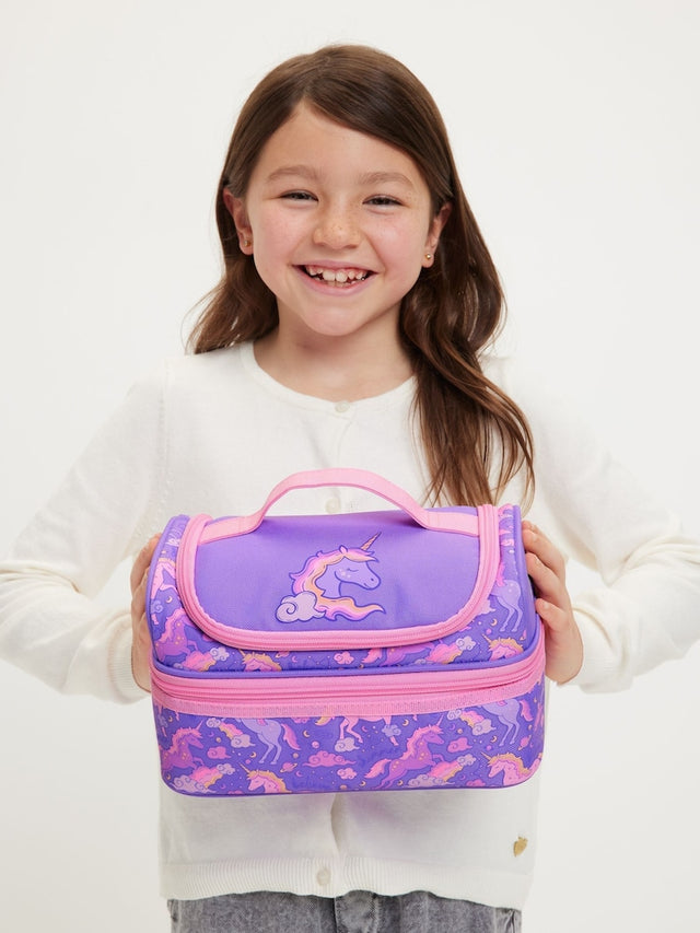 Smiggle Purple Unicorn Lunch Bag