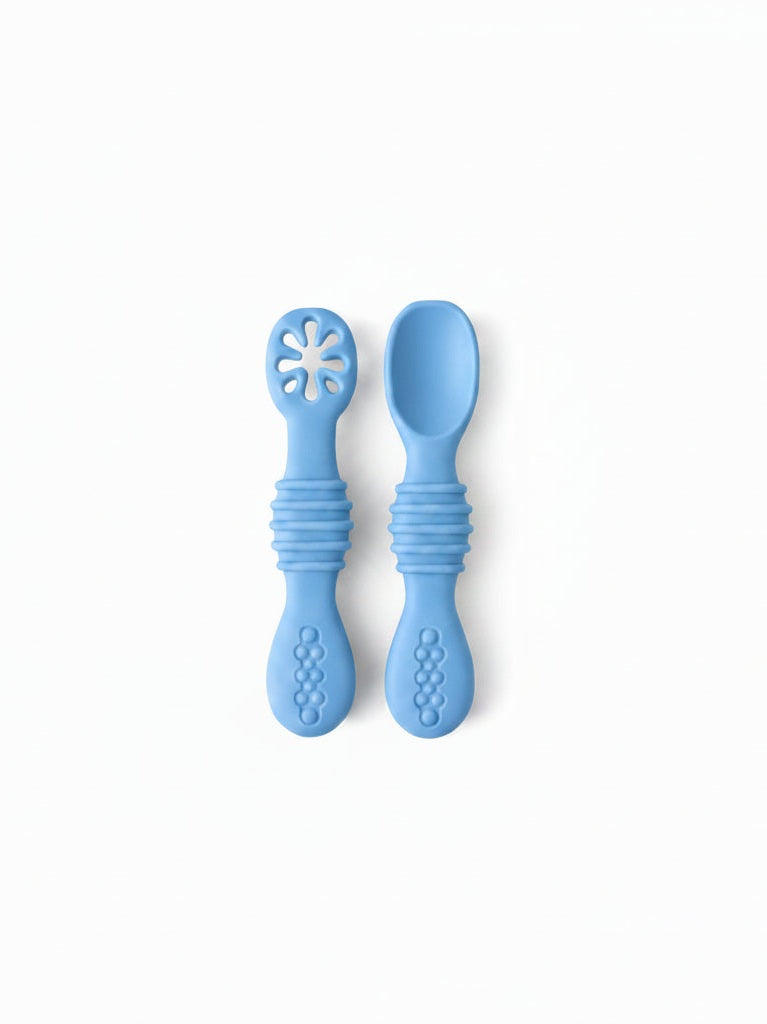 Moobi Baby-led Silicone Weaning Spoon Set - 6M+ (Available in 3 colors)