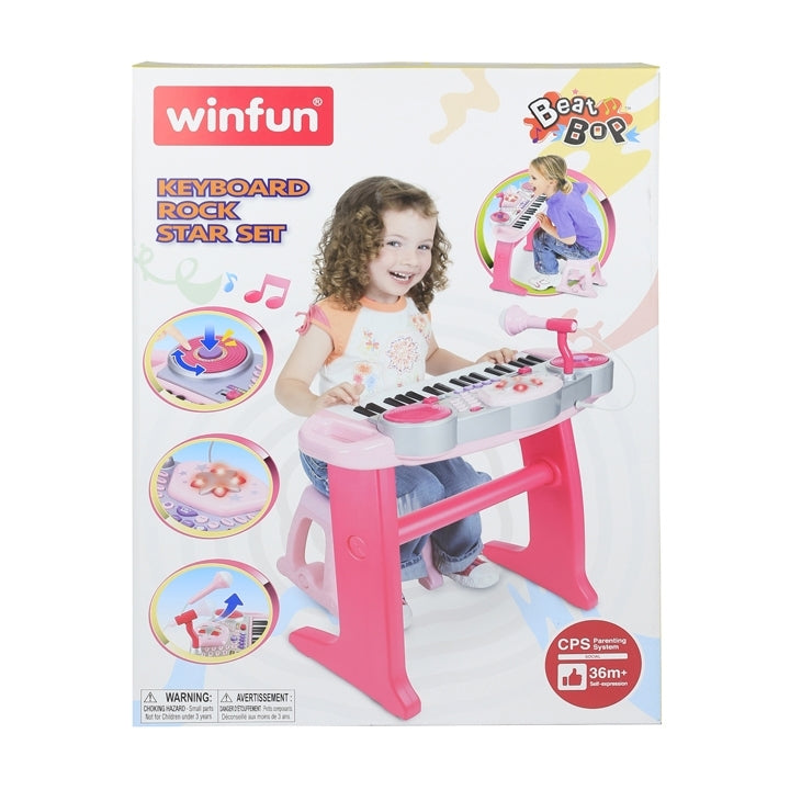 Keyboard Rock Star Set - Pink