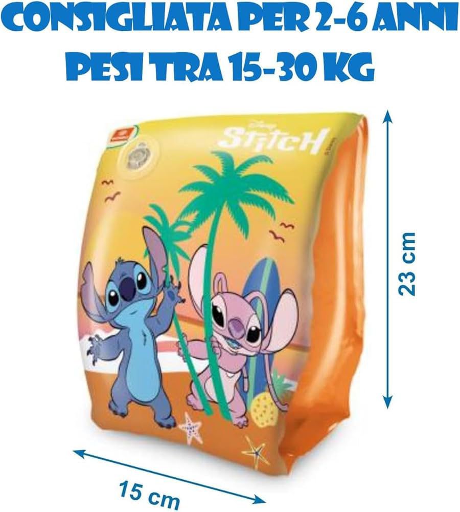 Mondo Disney Stitch Swimming Arm Bands 15x23cm