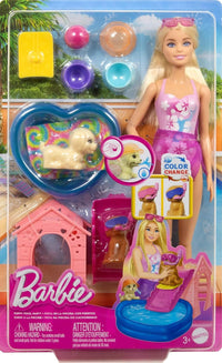 Barbie Puppy Pool Party Toy Playset