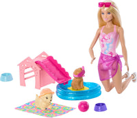 Barbie Puppy Pool Party Toy Playset
