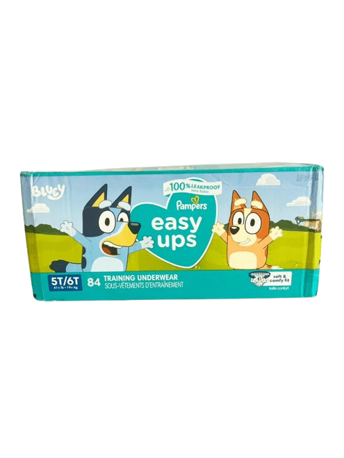 Pampers Easy Ups Bluey Training Pants Size 5T/6T(41+Ib, 19+kg)- 84 Count