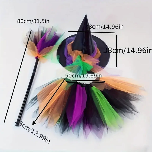Adorable Halloween Witch Costume Set