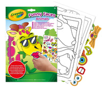Crayola Funny Faces People, Funny Faces Animals Colouring and Sticker Book