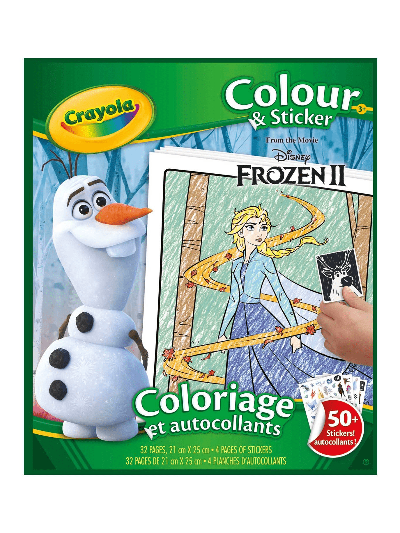 Crayola Frozen 2 Colour & Sticker Book with 50+ Stickers