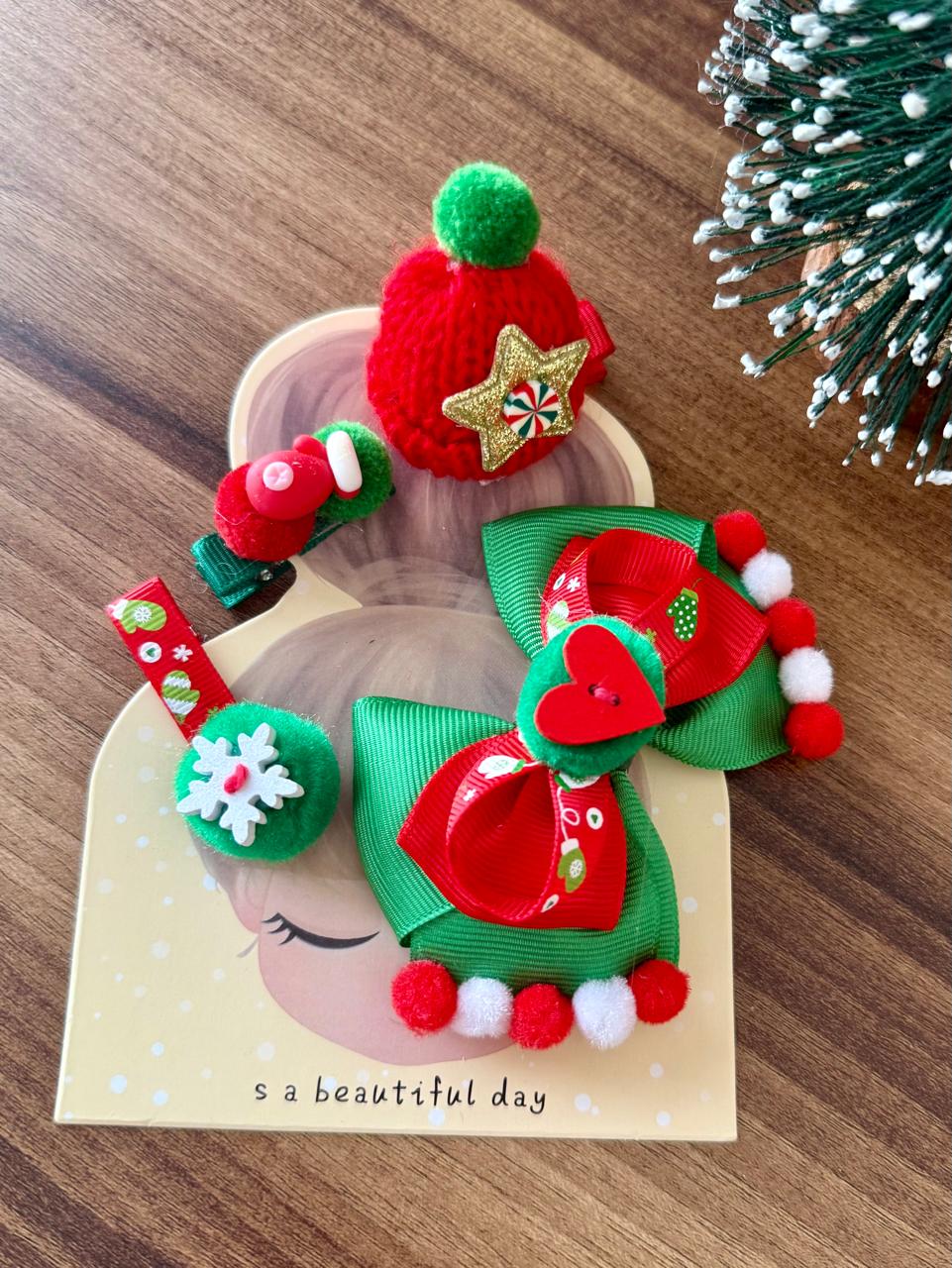 Bantyk Christmas Cap Hair Clip