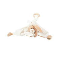Wooly Organic Comforter Bunny with Wooden Teether:0m+