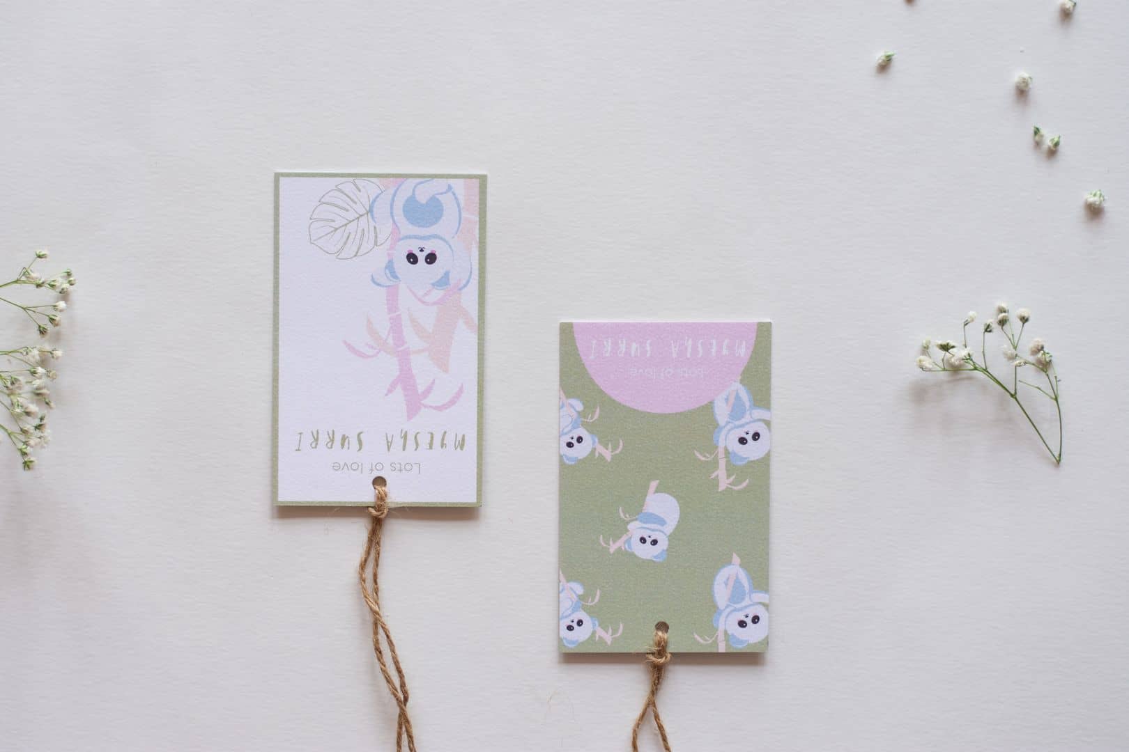 Gift Tags - K for Koala (Pastel Green - Pack of 10)