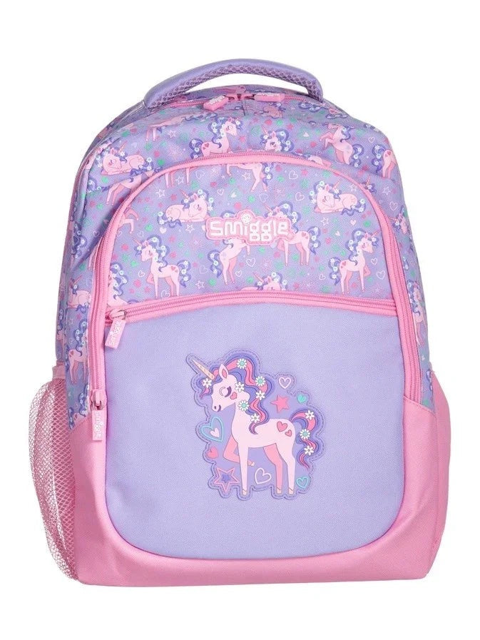 Smiggle Pink  Unicorn Blackpack - 16 inches