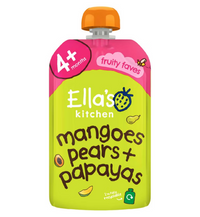 Ella's Kitchen Organic Mangoes, Pears and Papaya Baby Food Pouch 4+ Months 120g