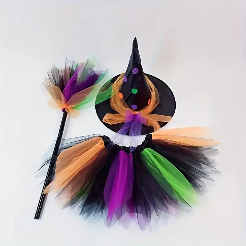 Adorable Halloween Witch Costume Set