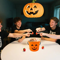 Smiling Halloween Pumpkin Candy Bucket