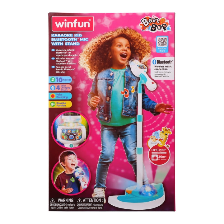 Karaoke Kid Bluetooth Mic with Stand