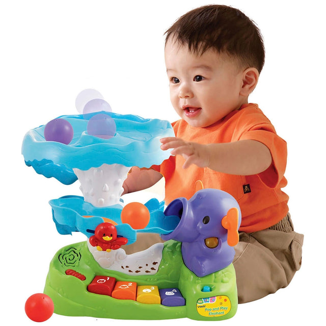 VTech Baby Pop and Play Elephant Ball Popper