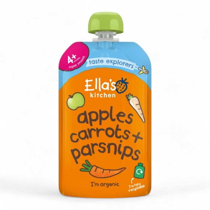 Ella's Kitchen Organic Apples, Carrots and Parsnips Baby Food Pouch 4+ Months 120g