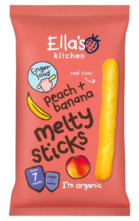Ella's Kitchen Peach + Banana Melty Sticks From 7 Months - 16g